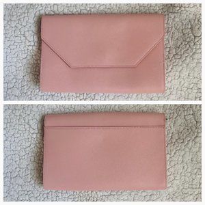 Halogen leather clutch